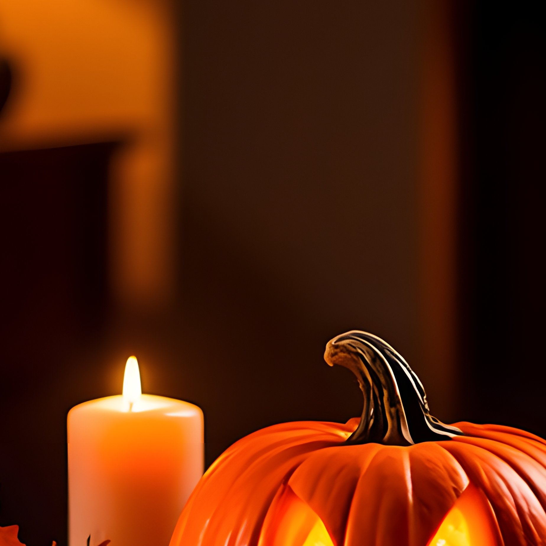A Cozy Indoor Scene Centered Around A Table Decorated For - Full Resolution Quality Preview