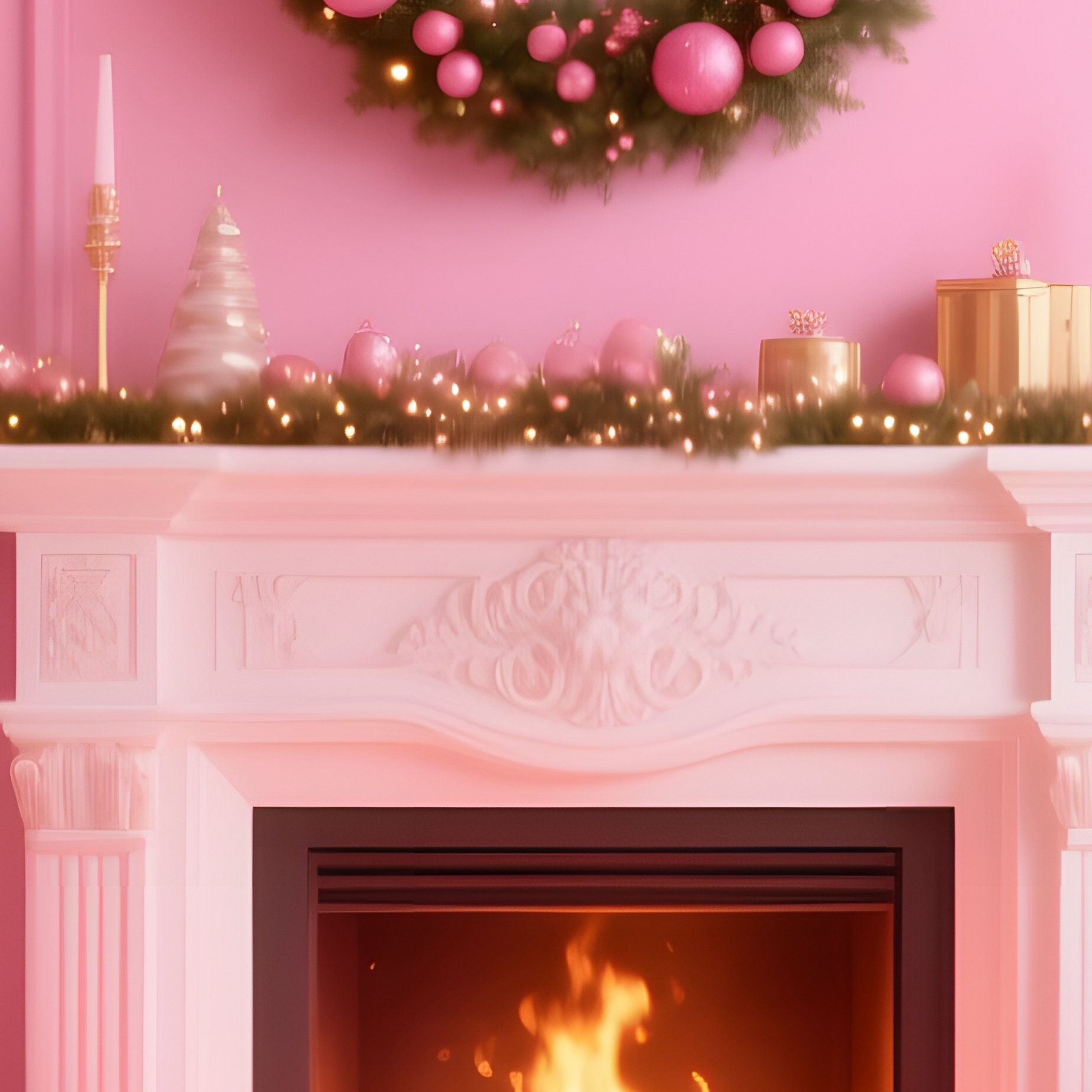 A Cozy Living Room Decorated In A Monochromatic Pink Theme For - Full Resolution Quality Preview