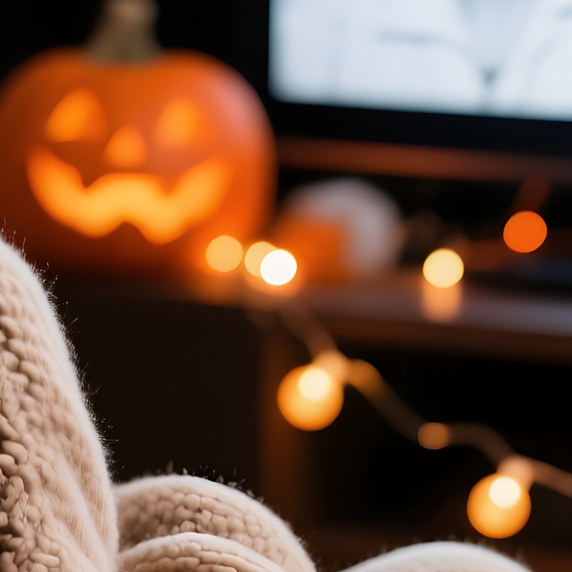 A Cozy Movie Watching Setup For Halloween Halloween Movie Night - Full Resolution Quality Preview