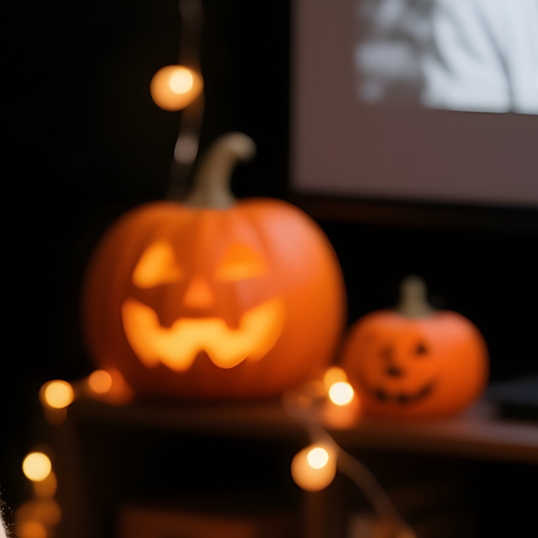 A Cozy Movie Watching Setup For Halloween Halloween Movie Night - Full Resolution Quality Preview