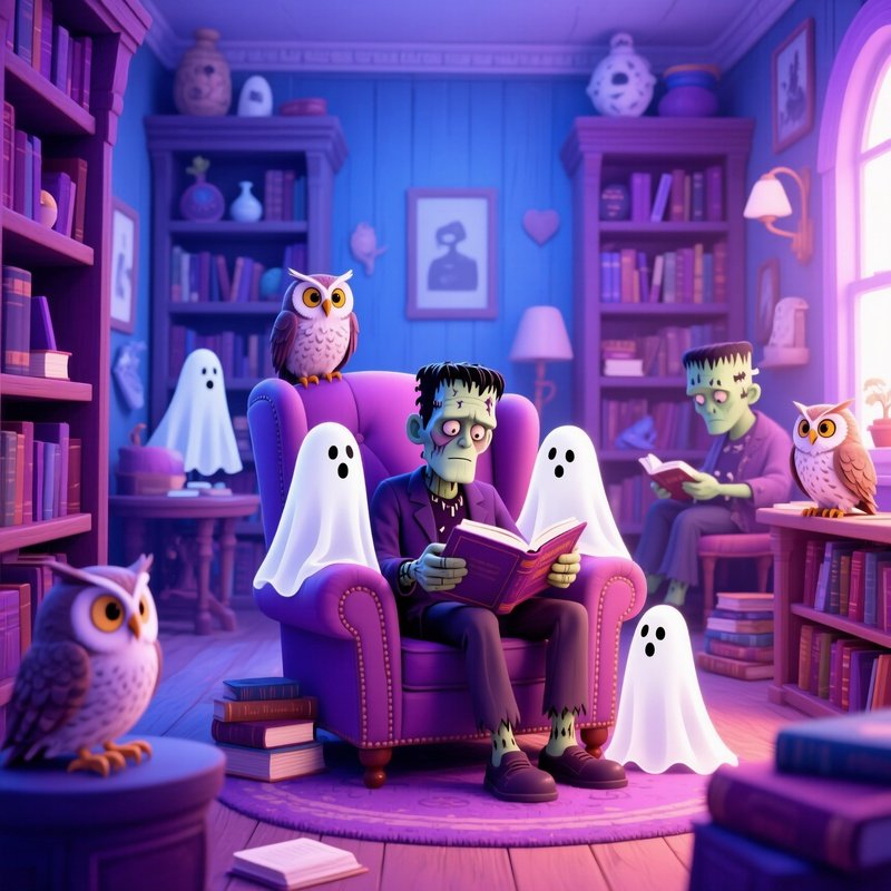 A Cozy Reading Scene Featuring A Character Resembling