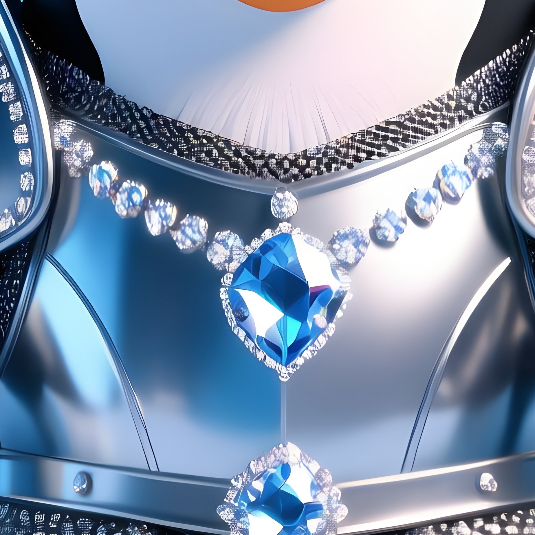 A Crazy Animal Image Of A Penguin King Sitting On An Ice Throne With Diamond Armor - Full Resolution Quality Preview