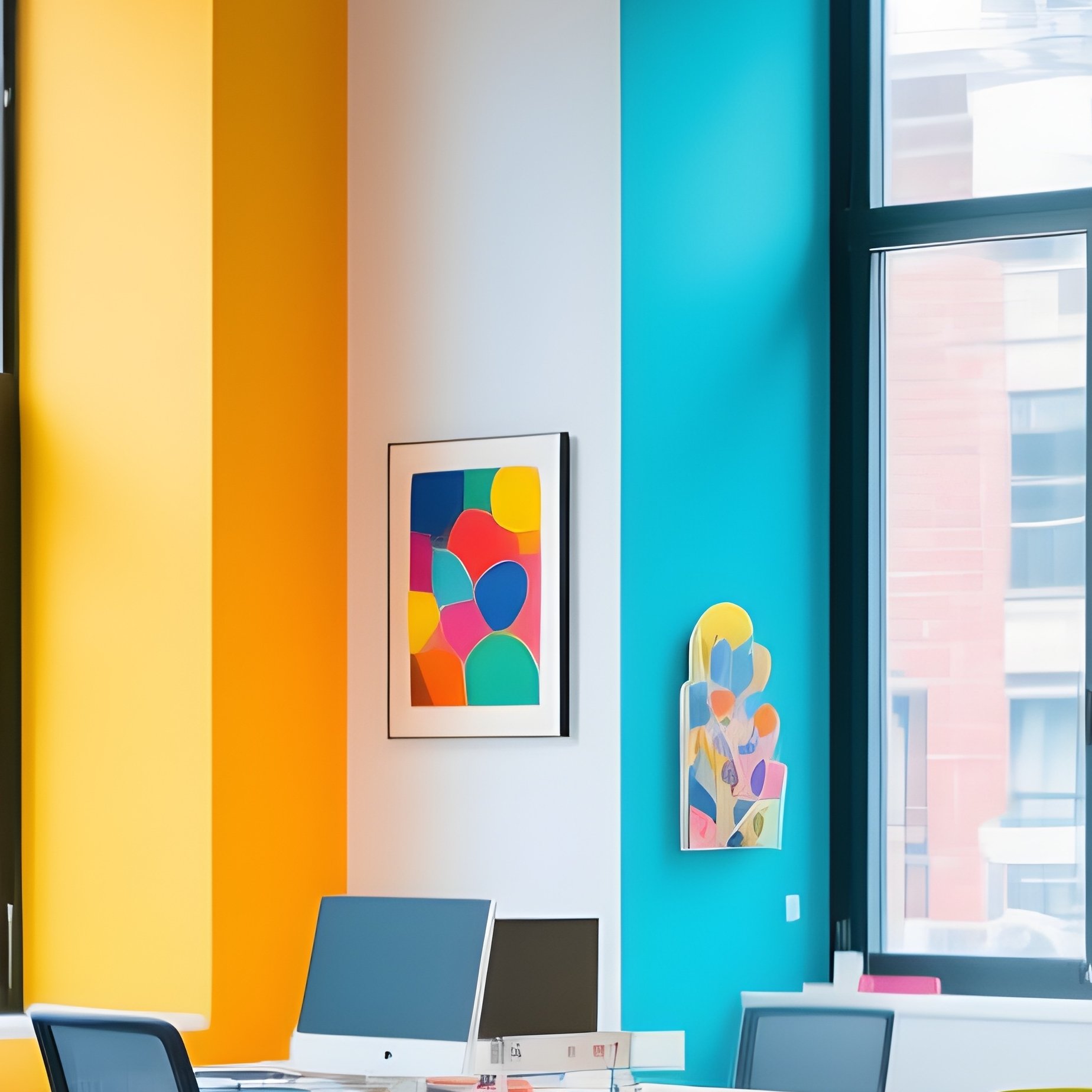 A Creative Modern Co Working Office Interior - Full Resolution Quality Preview