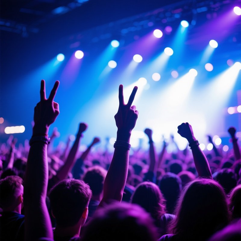 A Crowd At A Concert Or Live Event Concert Crowd