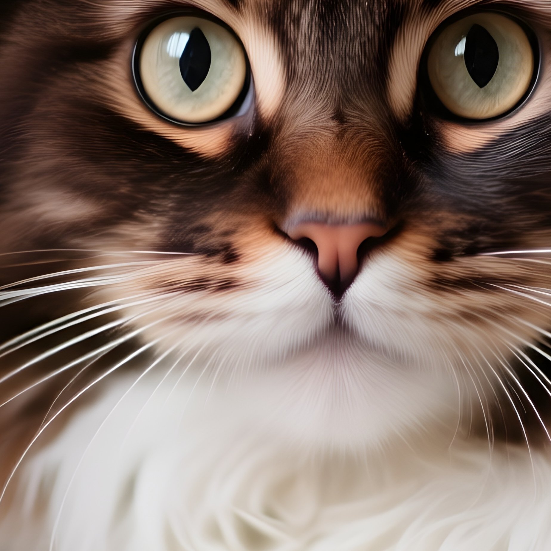 A Cute Maine Coon Cat Peeping Under Blanket - Full Resolution Quality Preview