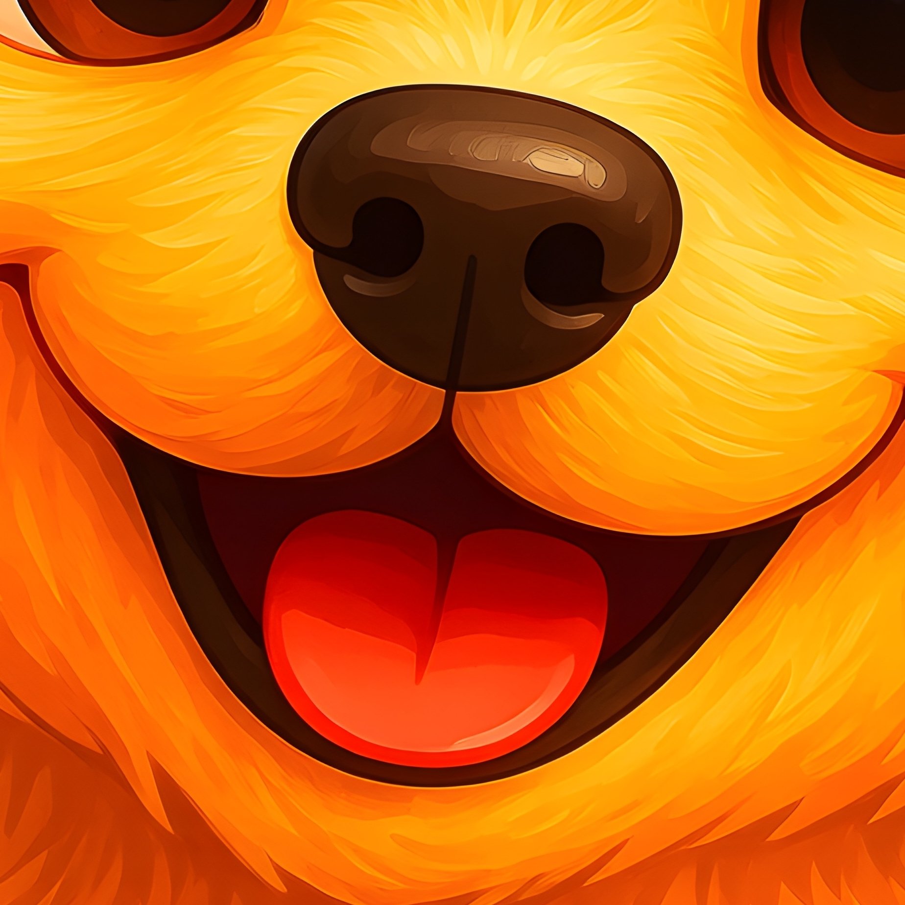 A Cute Puppy Golden Retriever Artwork - Full Resolution Quality Preview