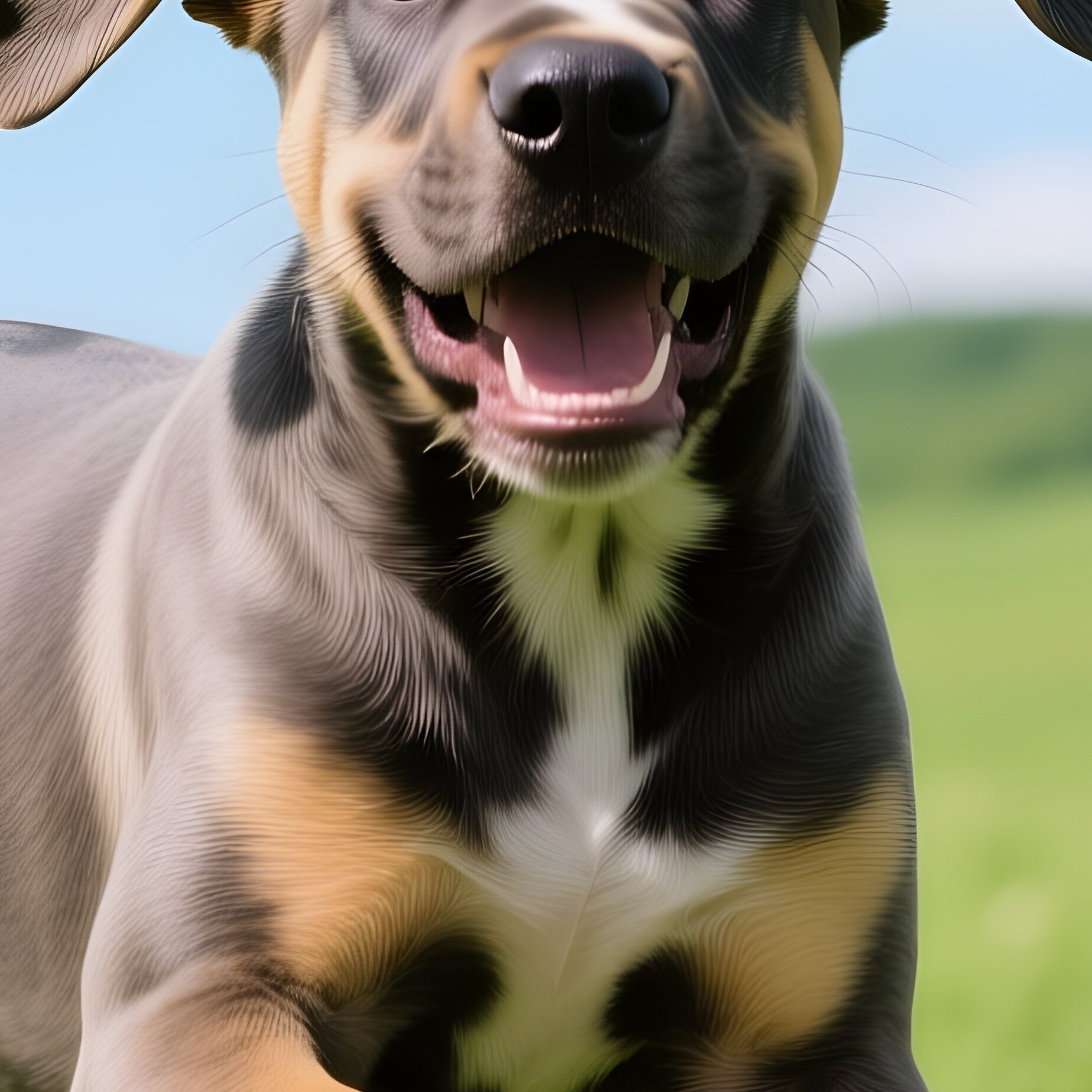 A Cute Puppy Great Dane Playing In The Grass - Full Resolution Quality Preview