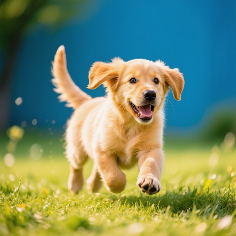 A Cute Puppy Playing Outdoors