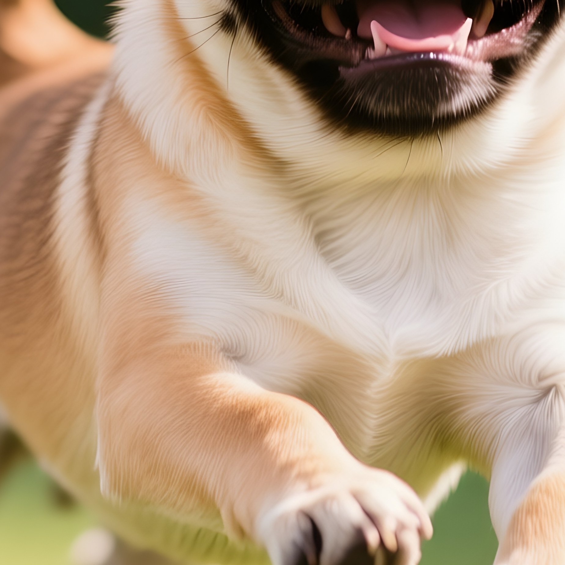 A Cute Puppy Pug Playing Outdoors - Full Resolution Quality Preview