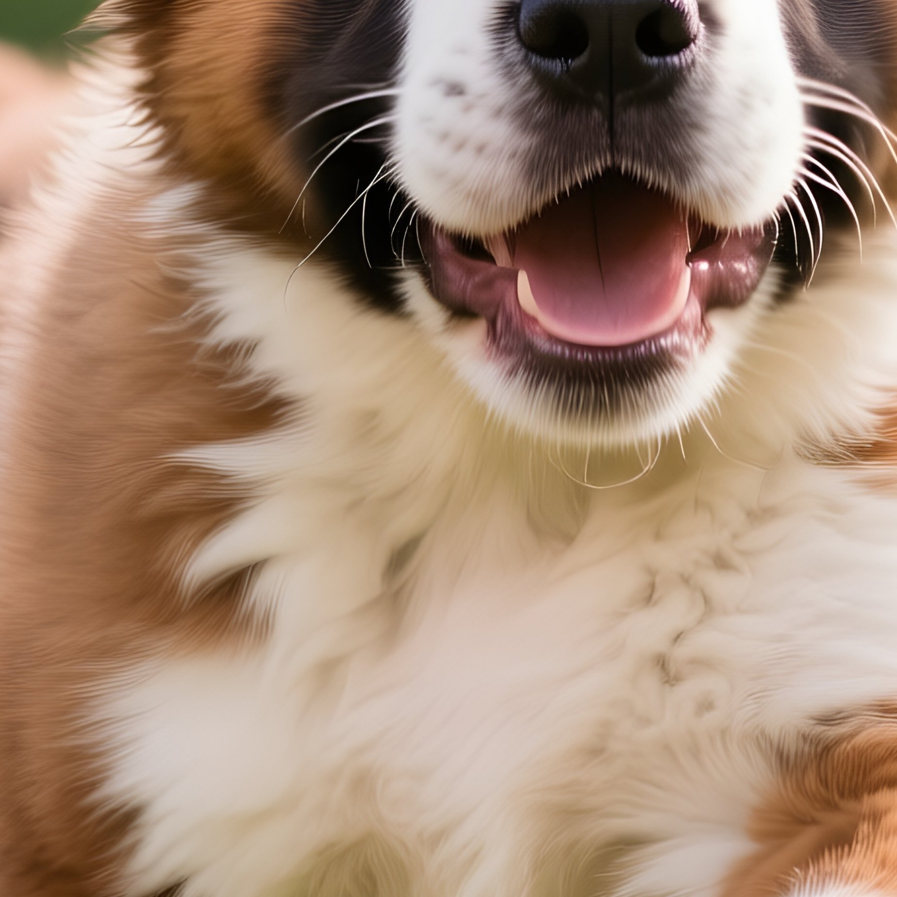 A Cute Puppy Saint Bernard Playing Outdoors - Full Resolution Quality Preview