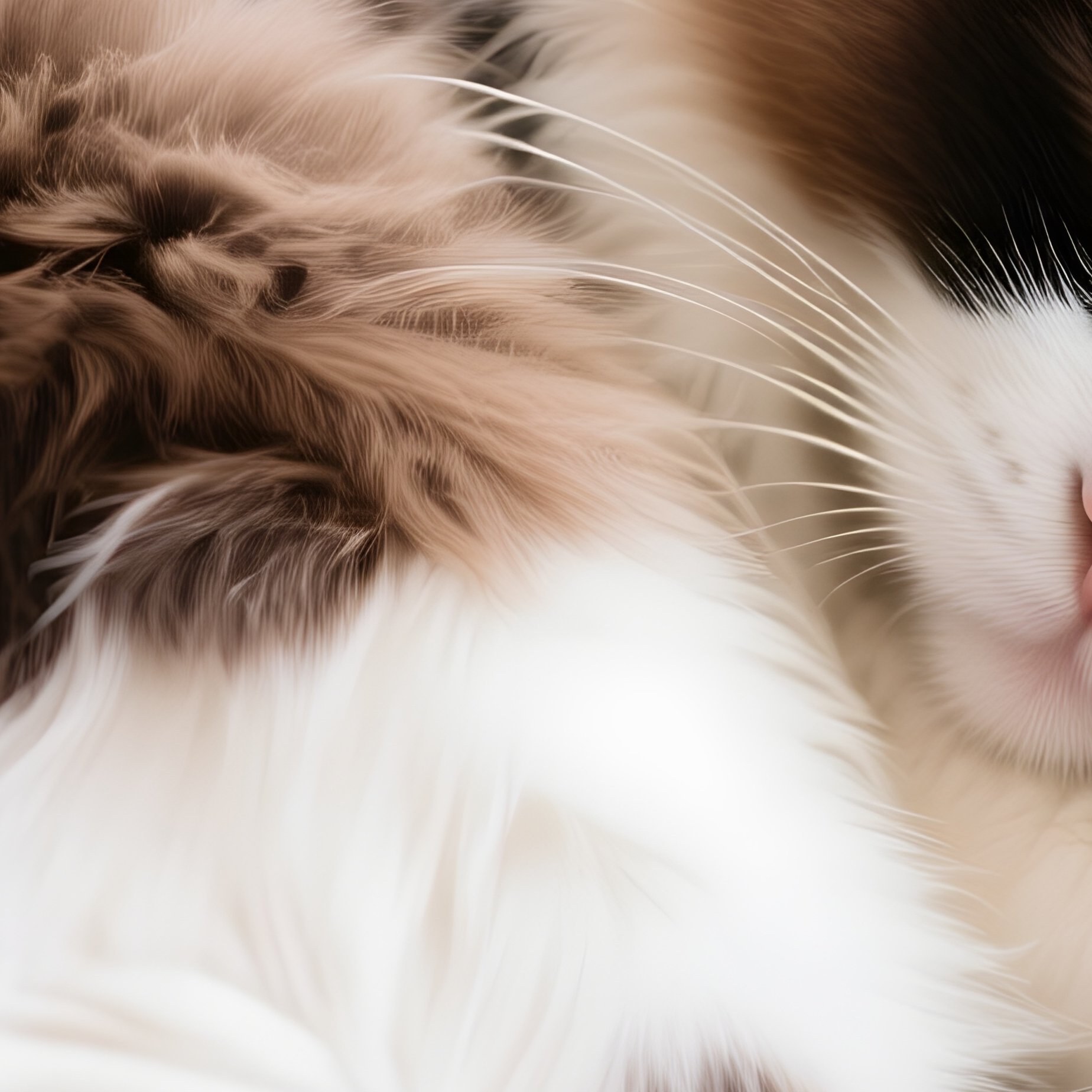 A Cute Ragamuffin Cat Curled Up - Full Resolution Quality Preview