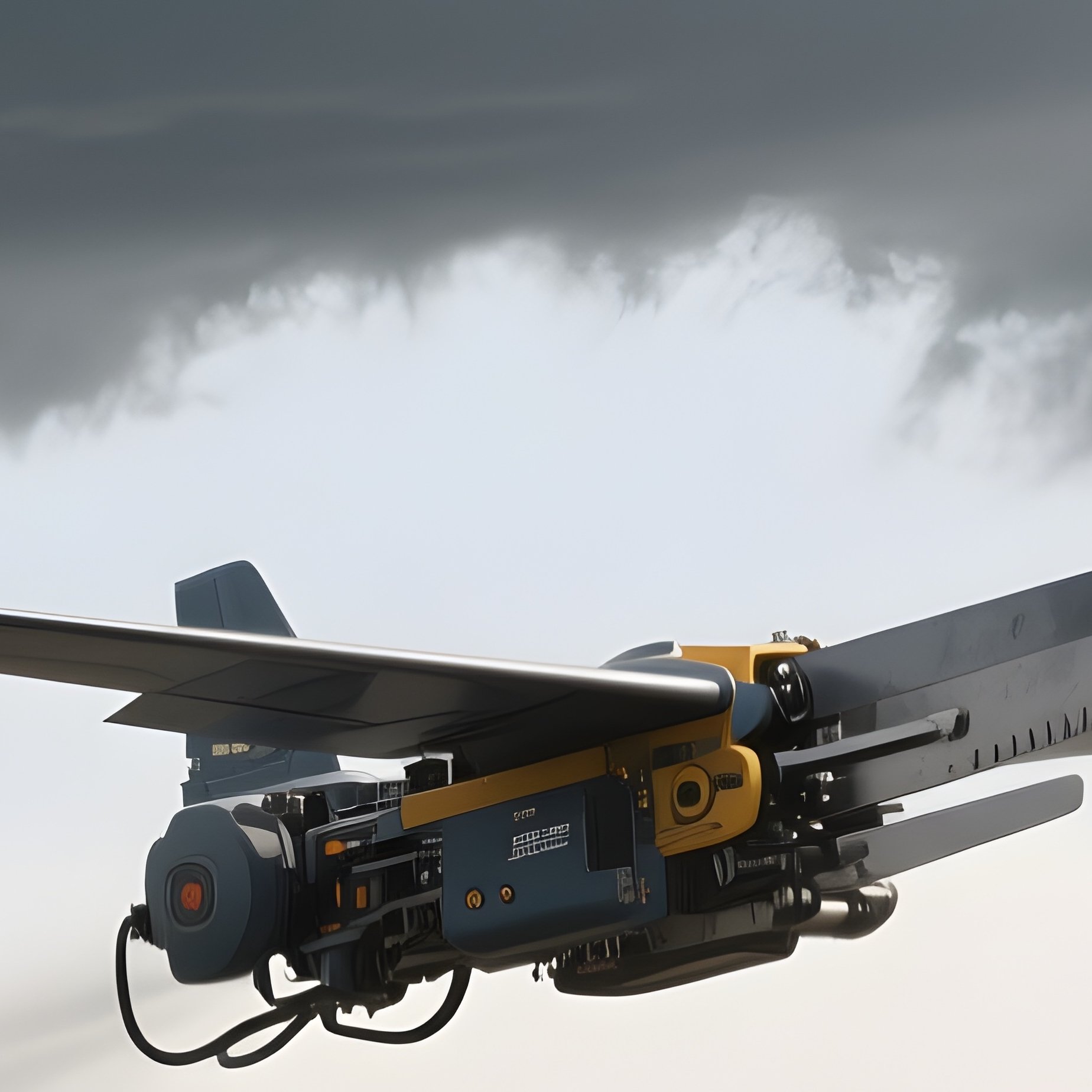 A Cutter Passing Beneath A Low Cloud Layer - Full Resolution Quality Preview