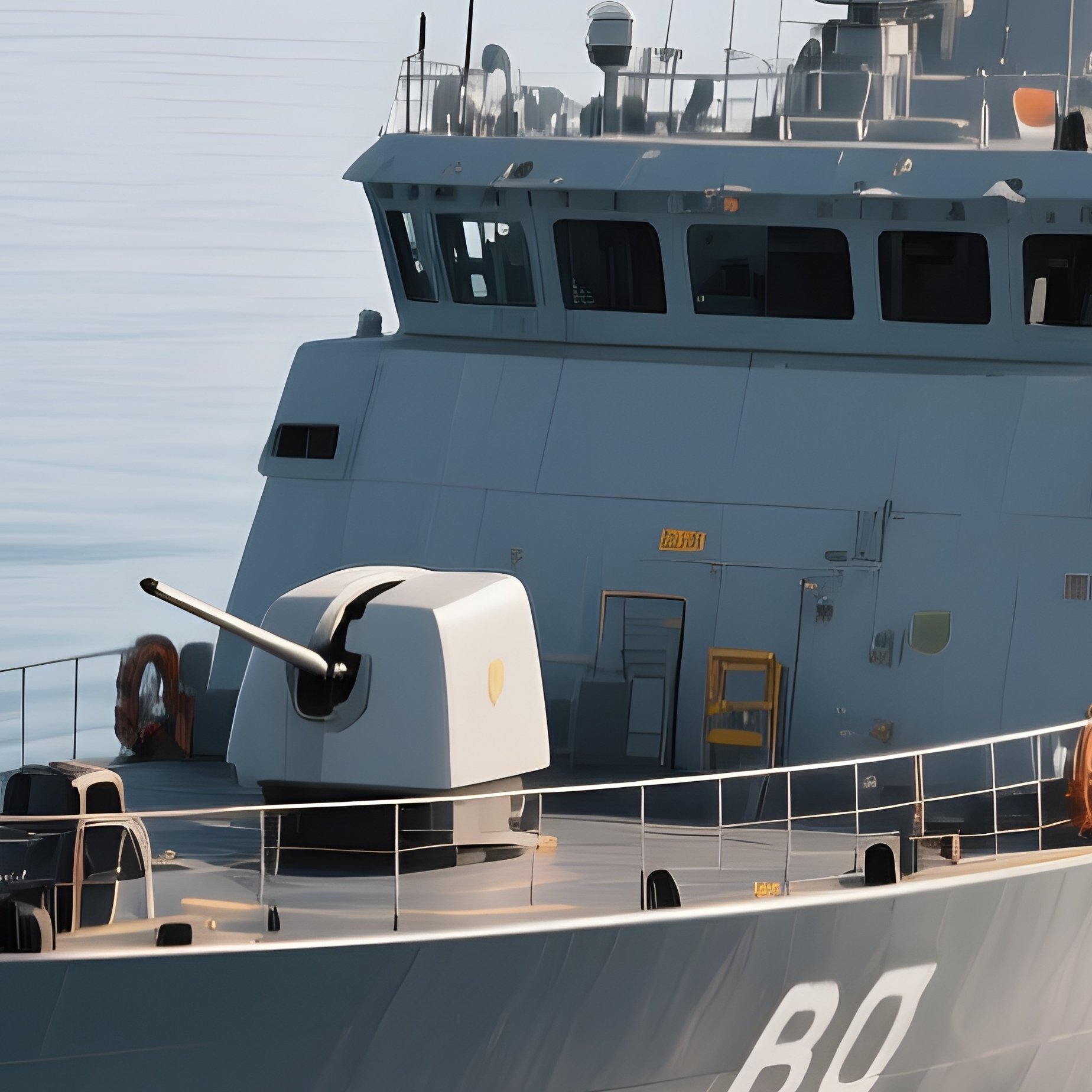 A Cutter Performing Offshore Patrol On Calm Seas - Full Resolution Quality Preview