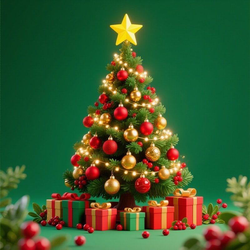 A Decorated Christmas Tree Christmas Holiday