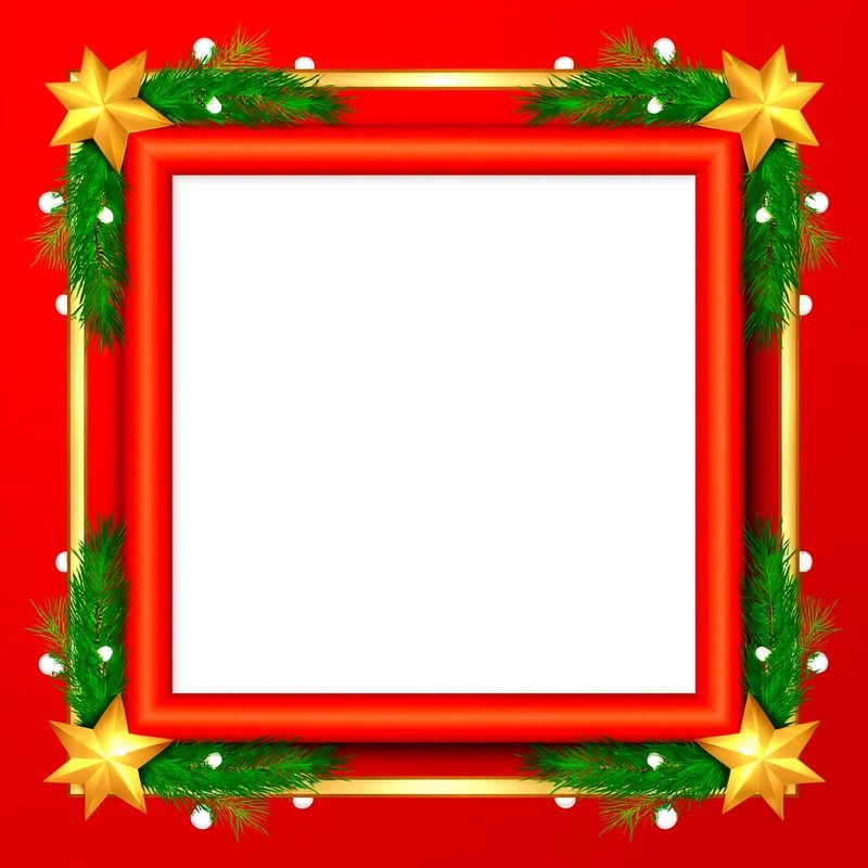 A Decorative Christmas Themed Frame Christmas Frame