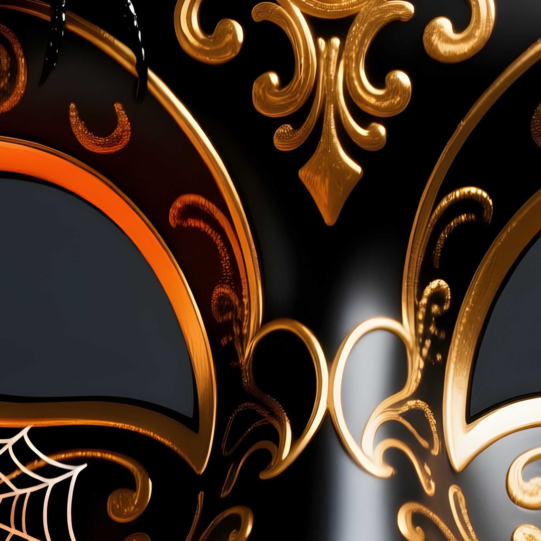 A Decorative Halloween Themed Masquerade Mask Halloween Masquerade - Full Resolution Quality Preview