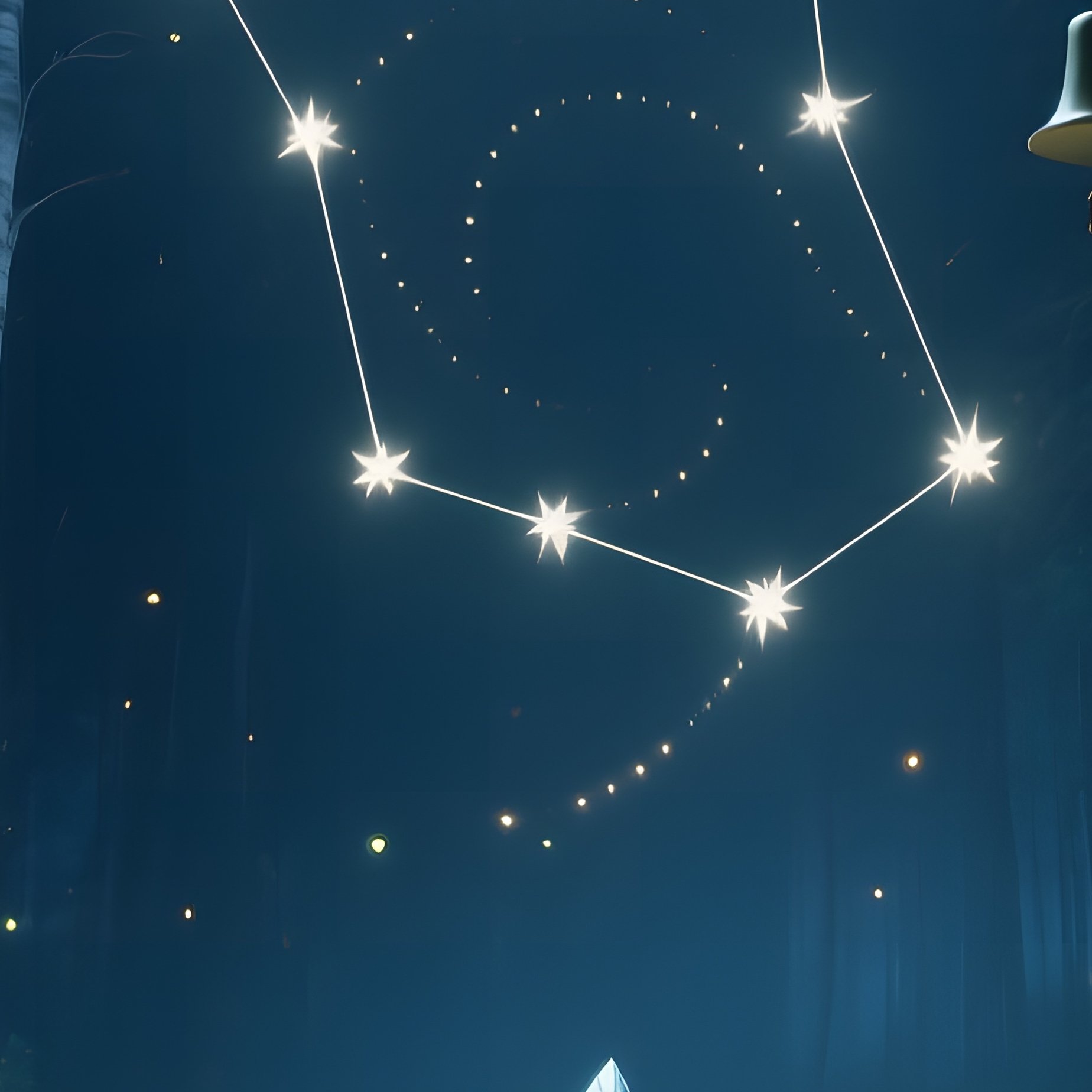 A Deep Forest Night Where Firefly Constellations Swirl Above A Crystal‑Clear Pond, Surrounded By - Full Resolution Quality Preview