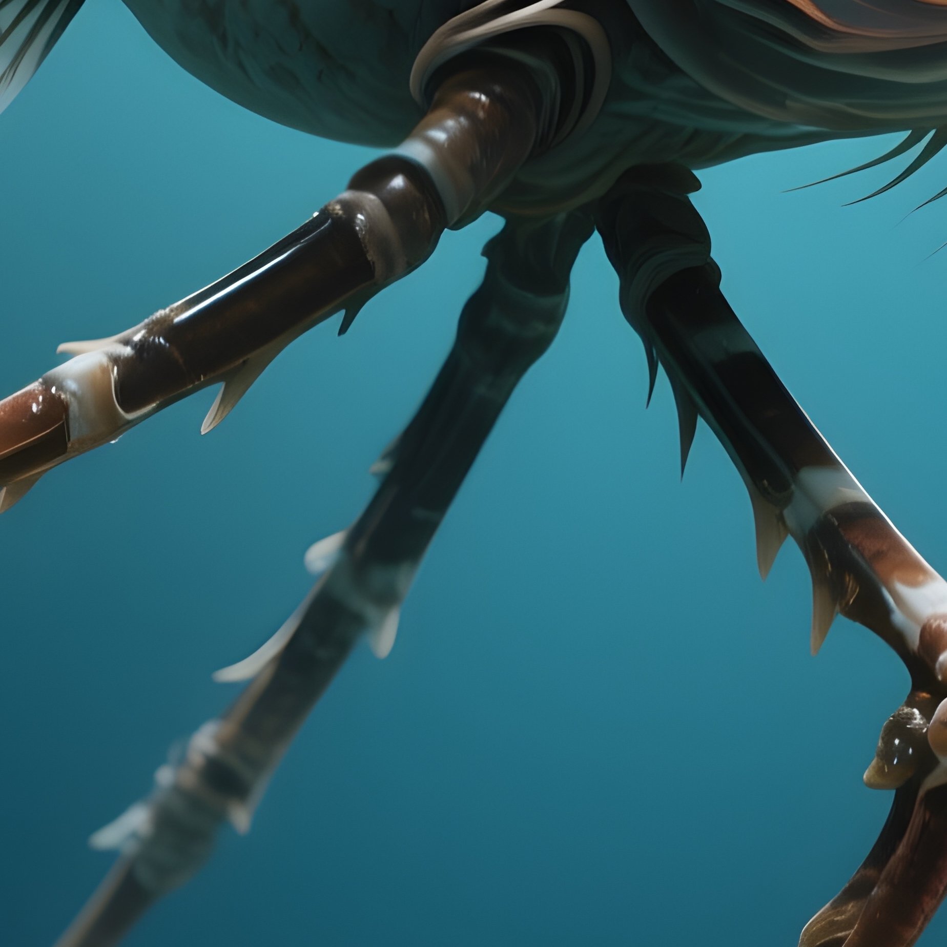 A Deep Sea Tripod Fish Balancing On Its Long Fin Legs. - Full Resolution Quality Preview