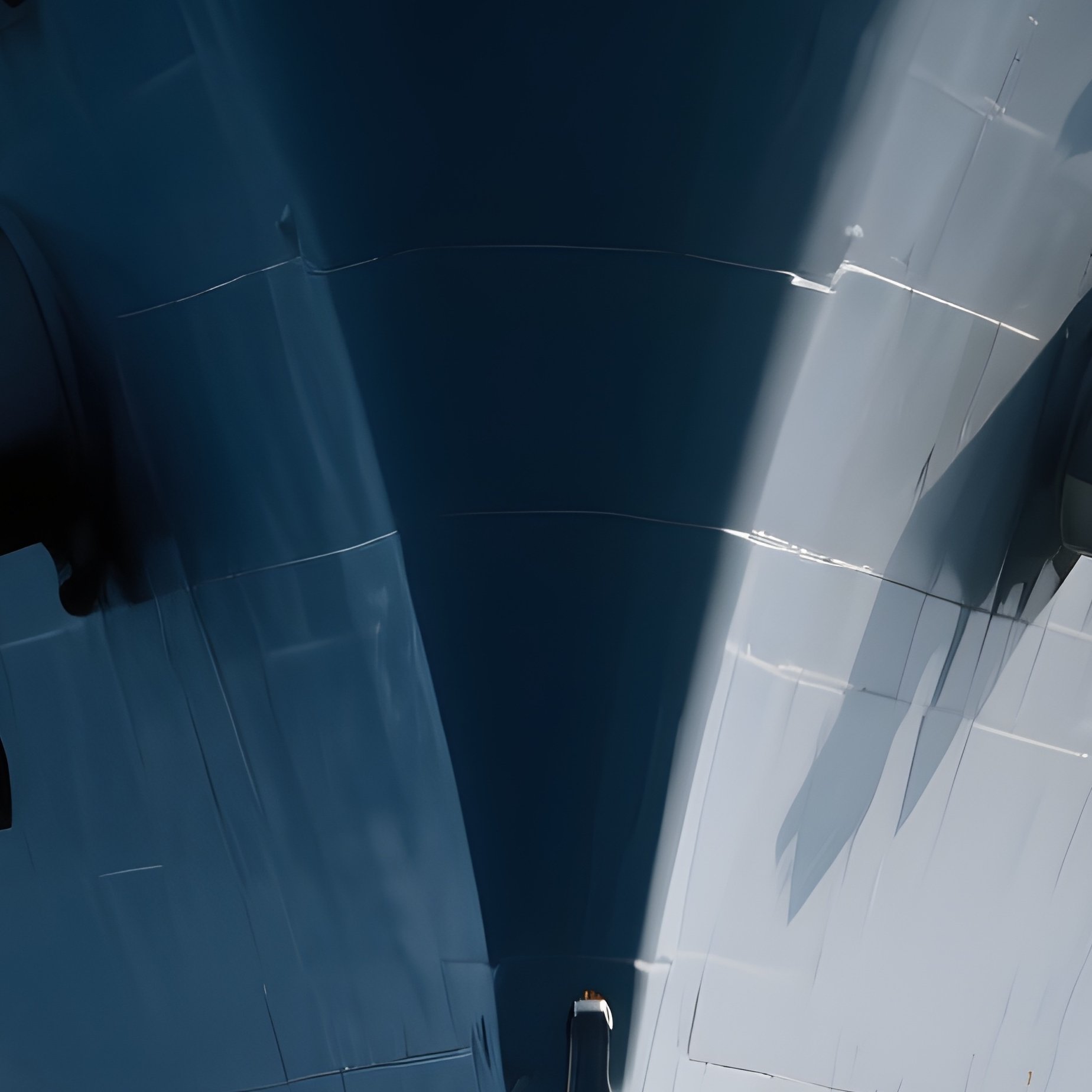 A Destroyer’S Bow Slicing Through Dark Blue Water - Full Resolution Quality Preview