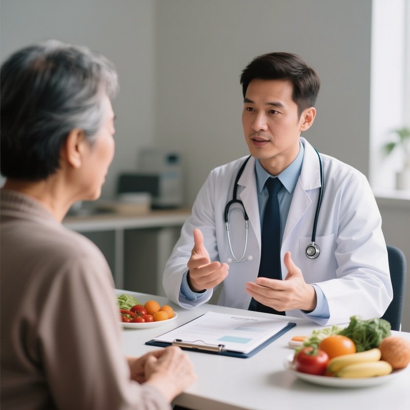 A Dietitian Discussing Nutrition Plans With A Patient