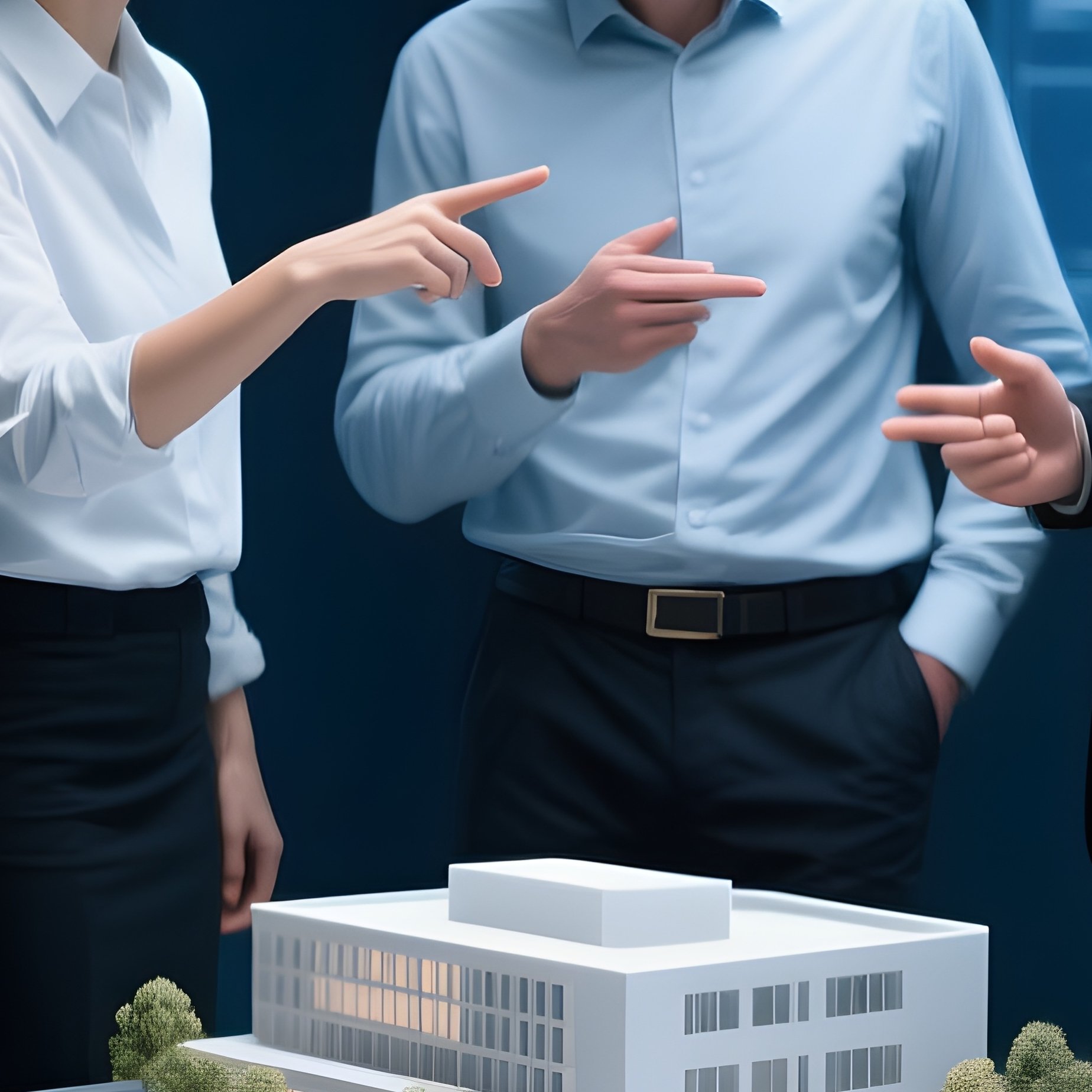 A Digital Architectural Scenario With Photorealistic Building Models On Site - Full Resolution Quality Preview