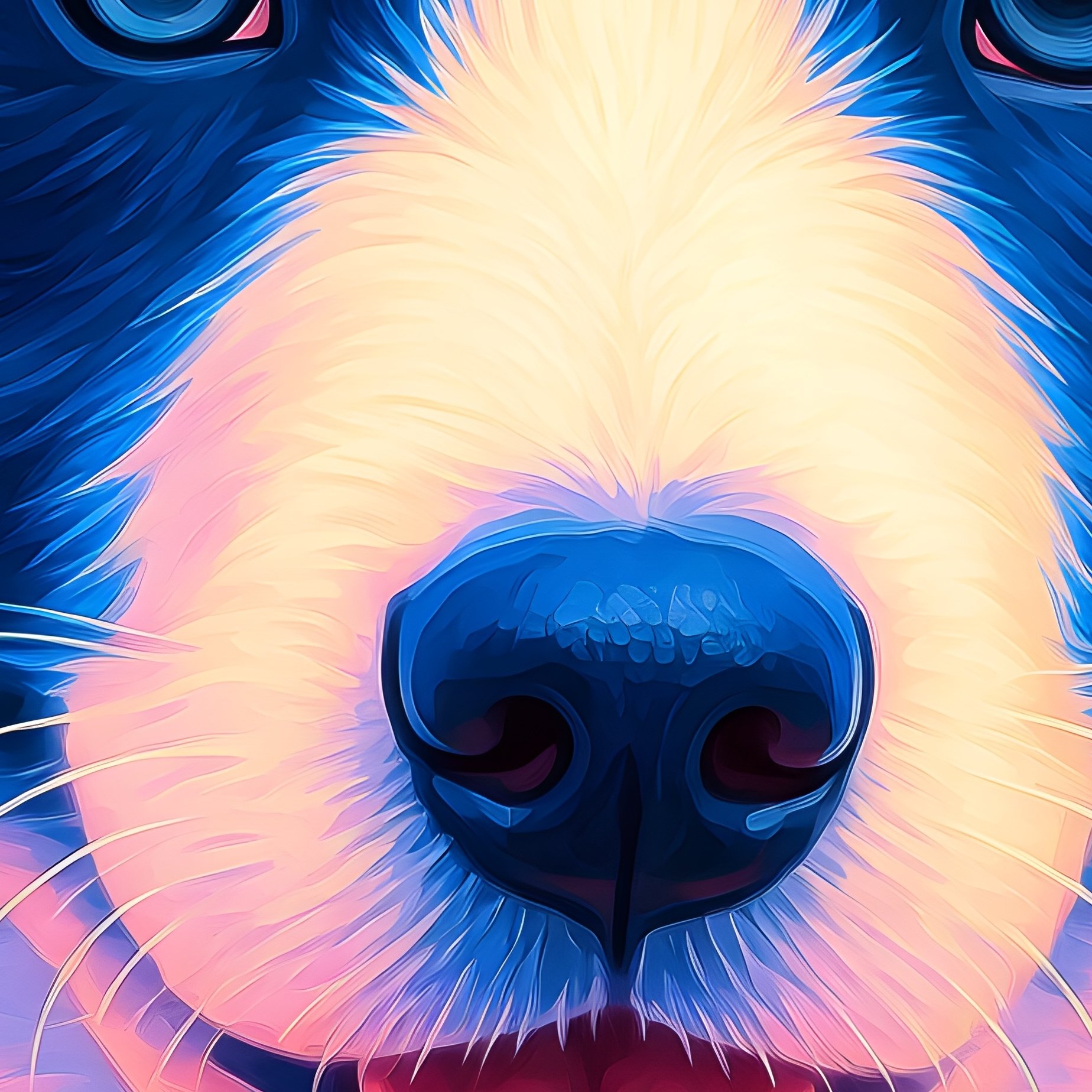 A Digital Art Border Collar Puppy - Full Resolution Quality Preview