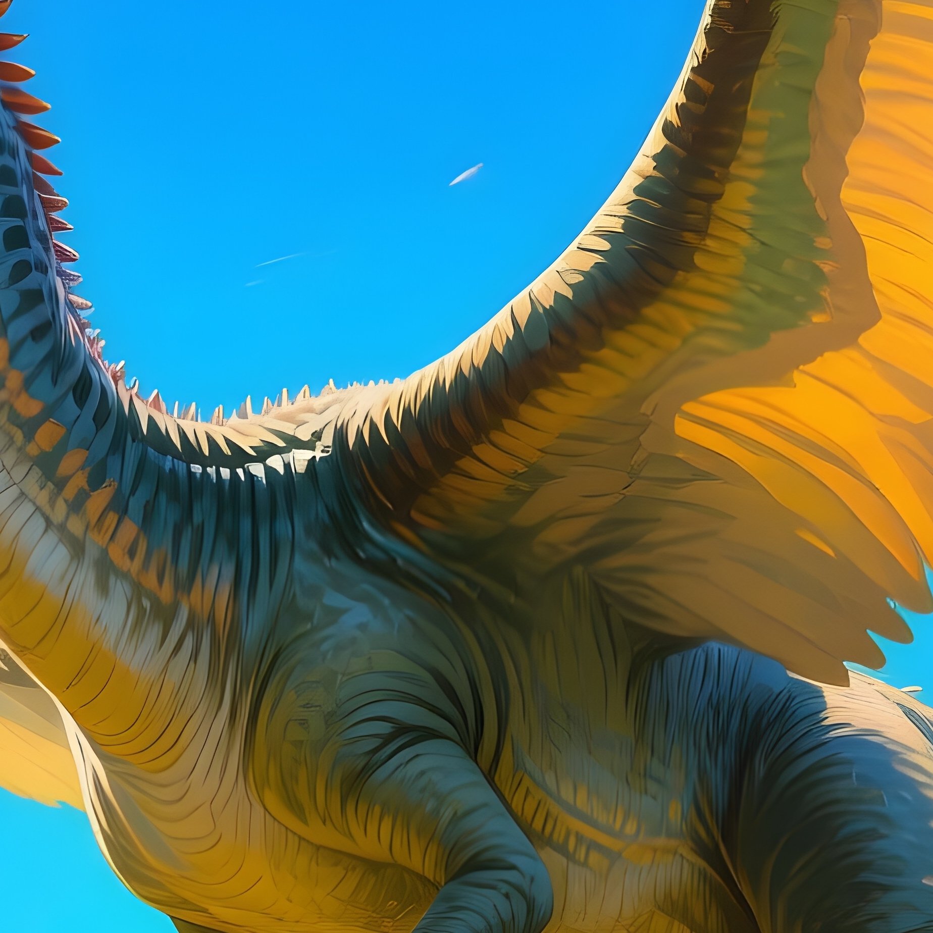 A Digital Art Of A Corythosaurus In Flight - Full Resolution Quality Preview