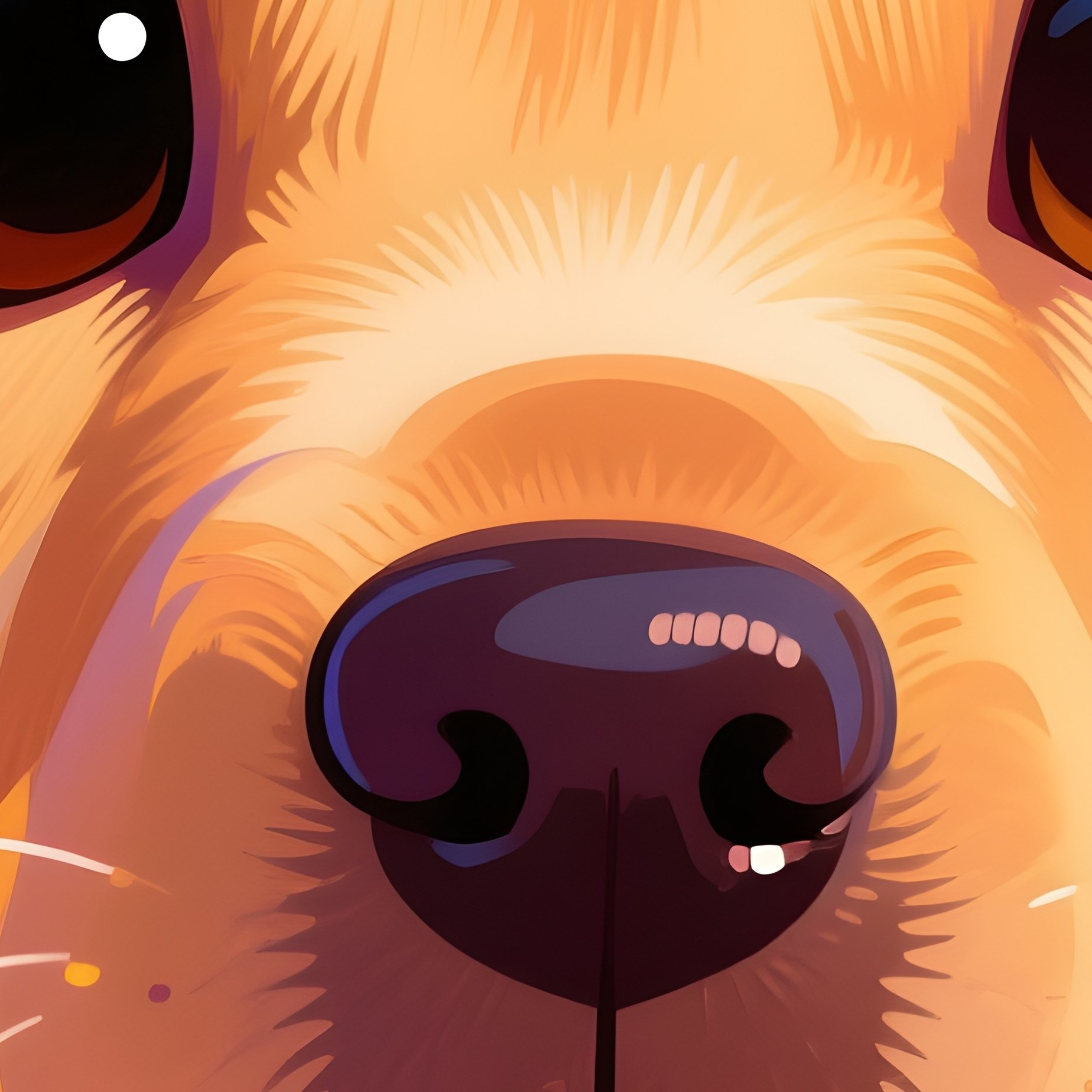 A Digital Art Of A Labrador Retriever Puppy - Full Resolution Quality Preview