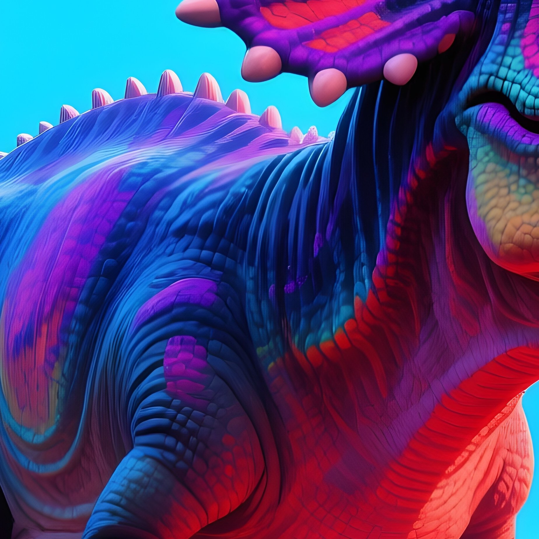 A Digital Art Of A Pachycephalosaurus In Fantasy Scenario - Full Resolution Quality Preview