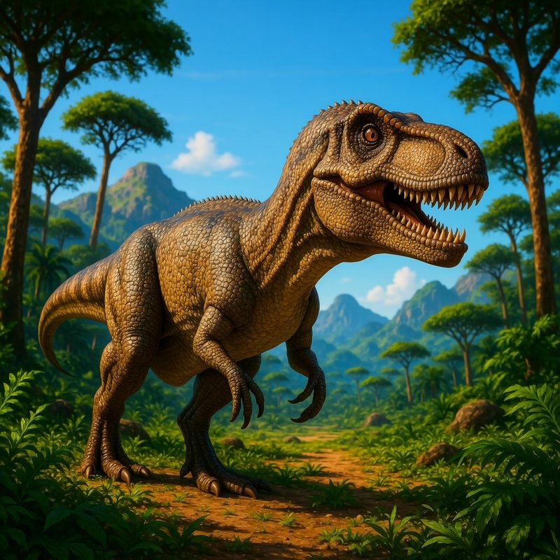 A Digital Art Of A Torvosaurus In An Extinct World