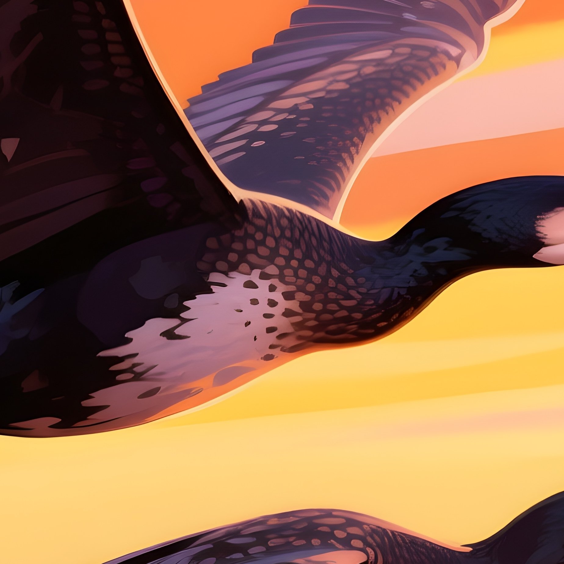 A Digital Art Of Double Crested Cormorants - Full Resolution Quality Preview