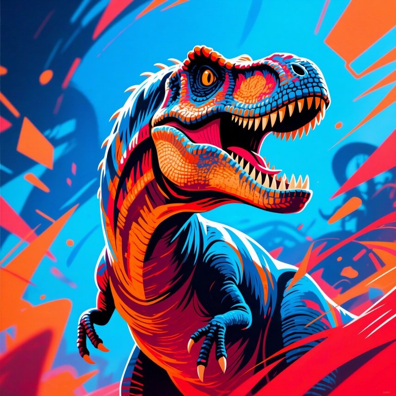 A Digital Art Of The Dinosaur Giganotosaurus