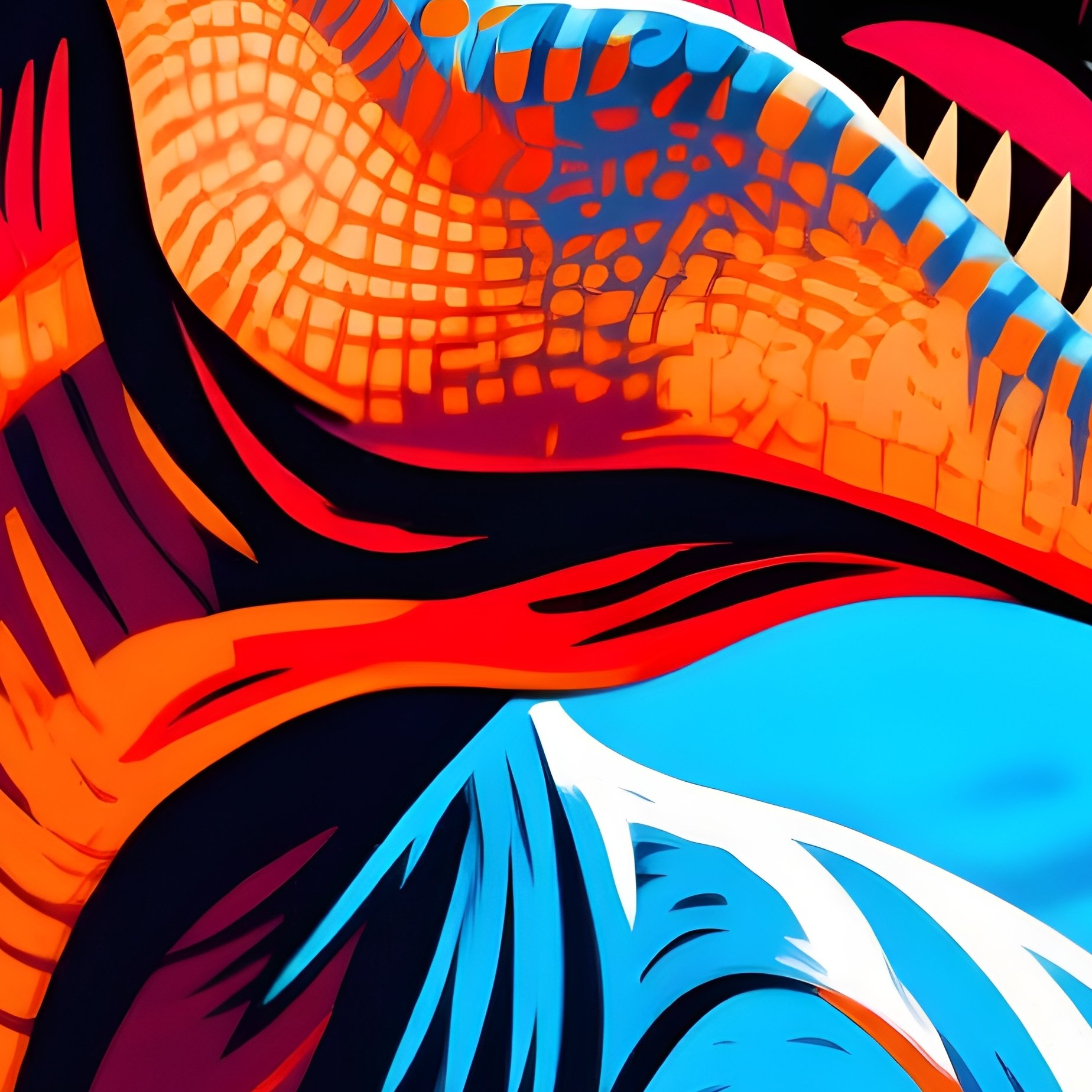 A Digital Art Of The Dinosaur Giganotosaurus - Full Resolution Quality Preview