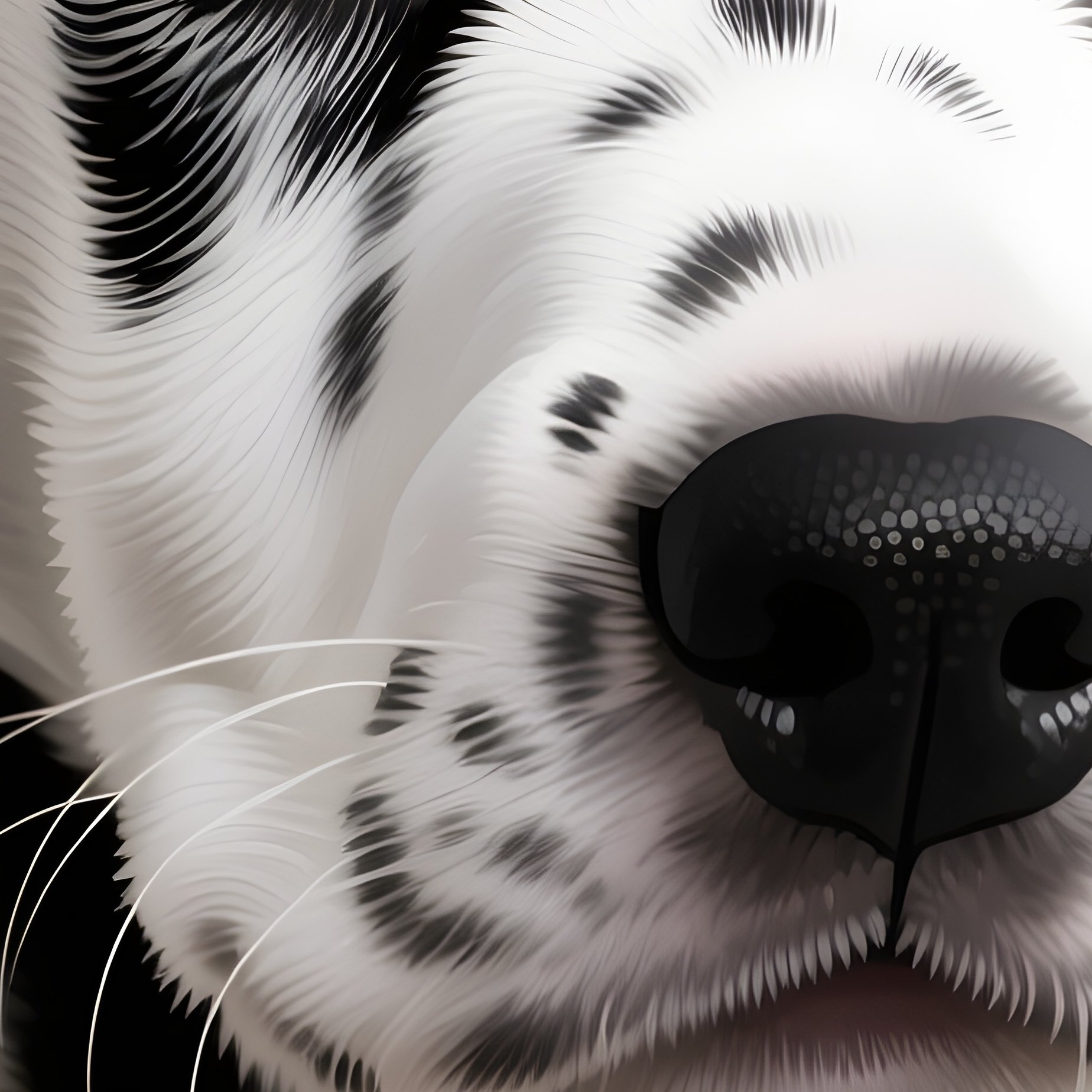 A Digital Art Puppy Dalmatian Portrait - Full Resolution Quality Preview