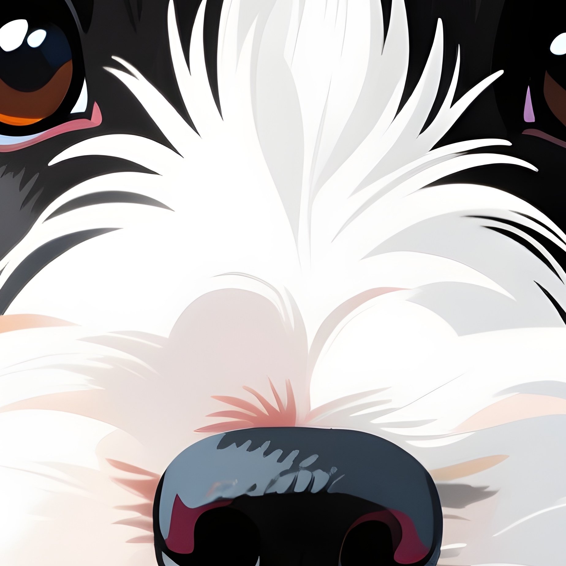 A Digital Art Puppy Scottish Terrier Portrait - Full Resolution Quality Preview