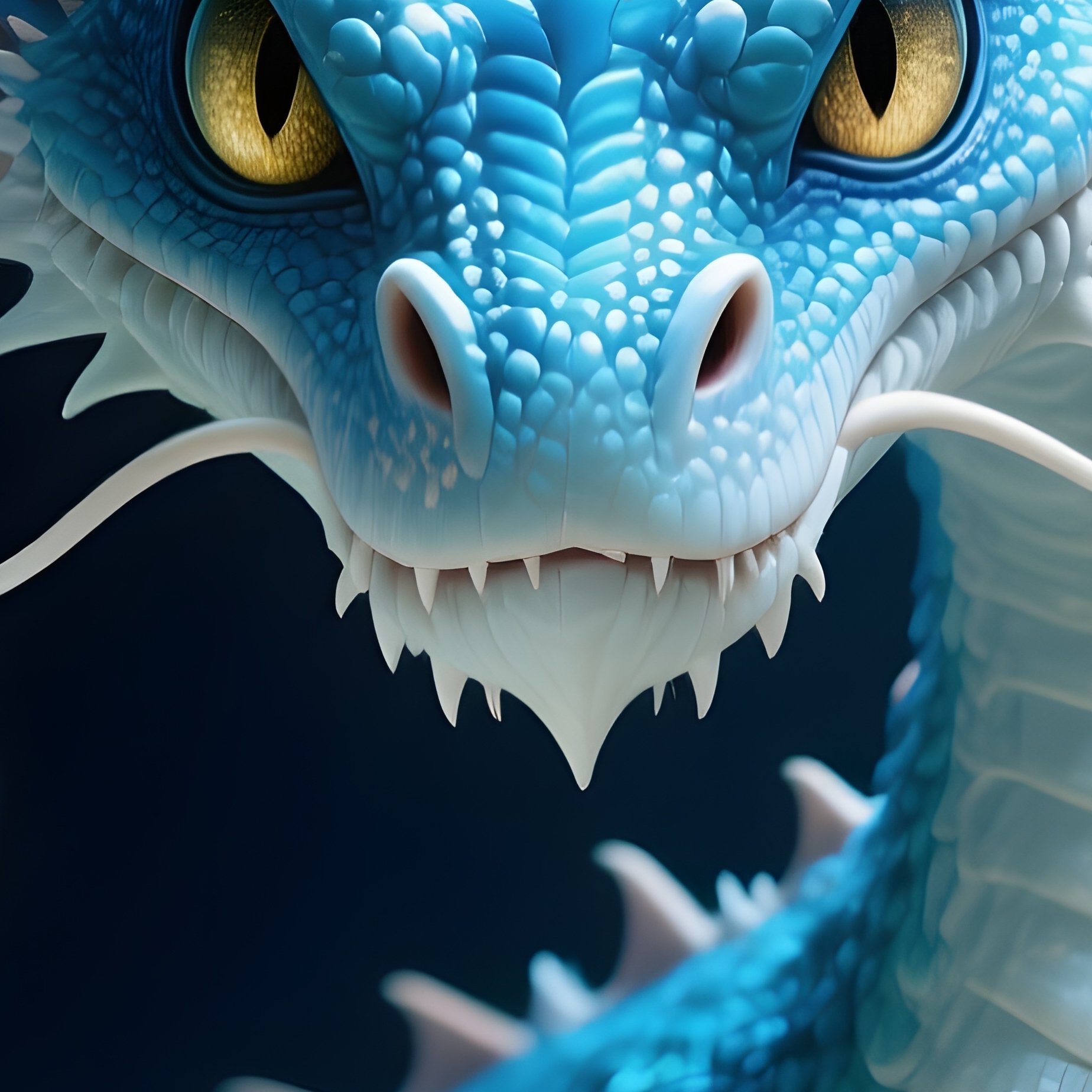 A Digital Art Sea Dragon Guarding A Pearl Cave Underwater - Full Resolution Quality Preview