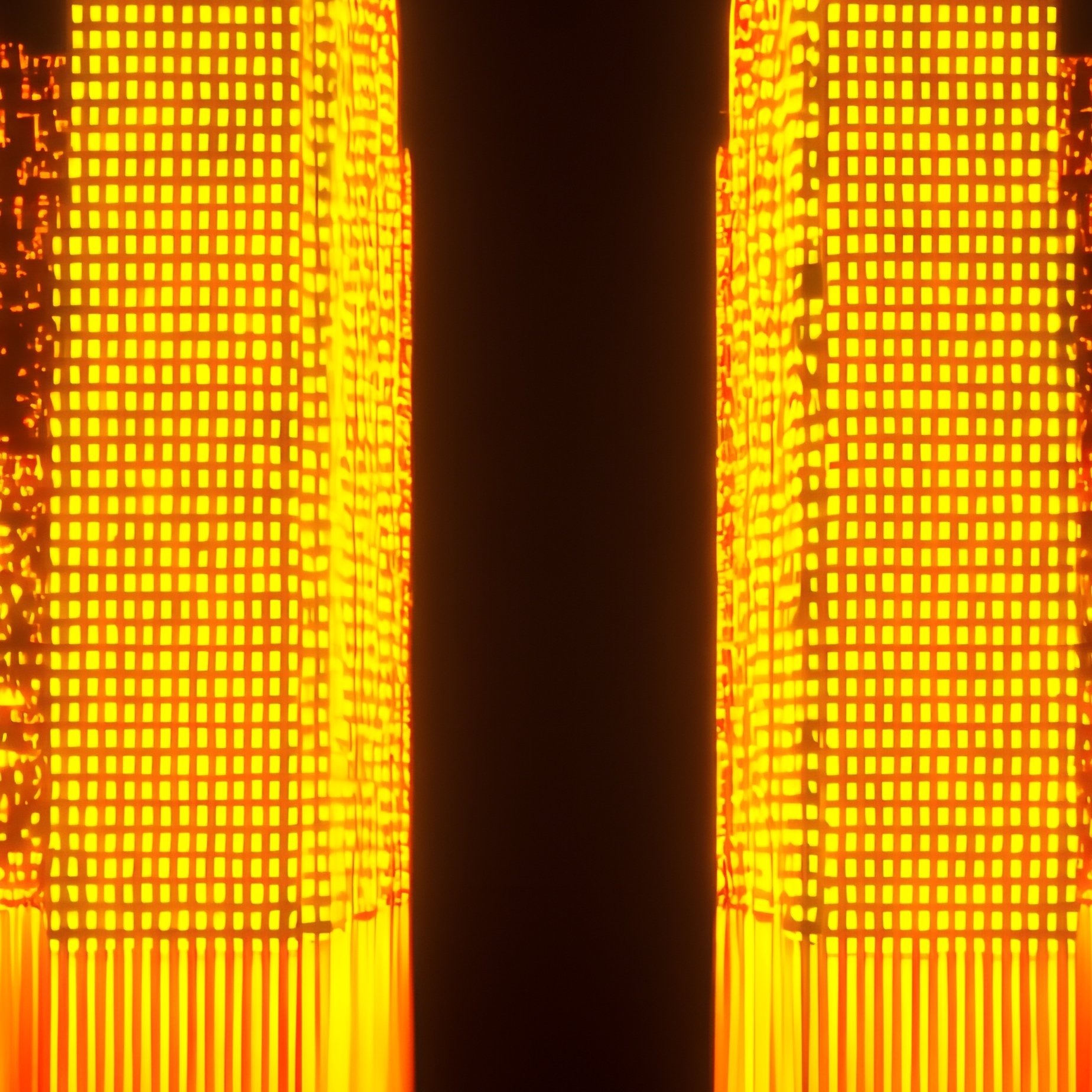 A Digital Cityscape At Night Digital City Binary Code - Full Resolution Quality Preview