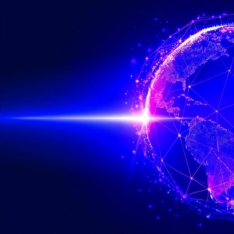 A Digital Globe With Interconnected Lines And Nodes Digital Art