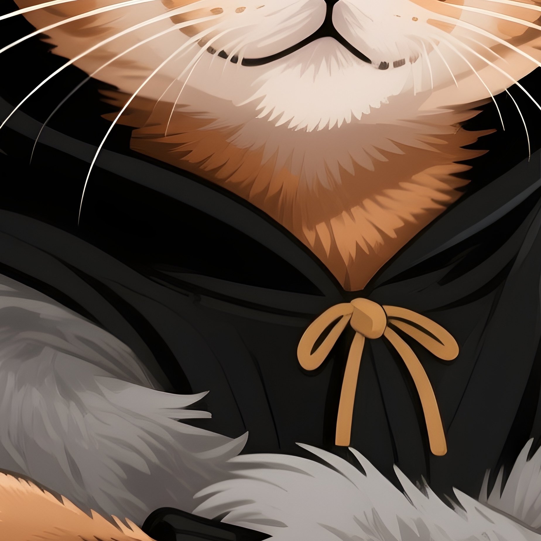 A Digital Illustration Of An Egyptian Mau Wearing A Cat Cuddle Clothing - Full Resolution Quality Preview