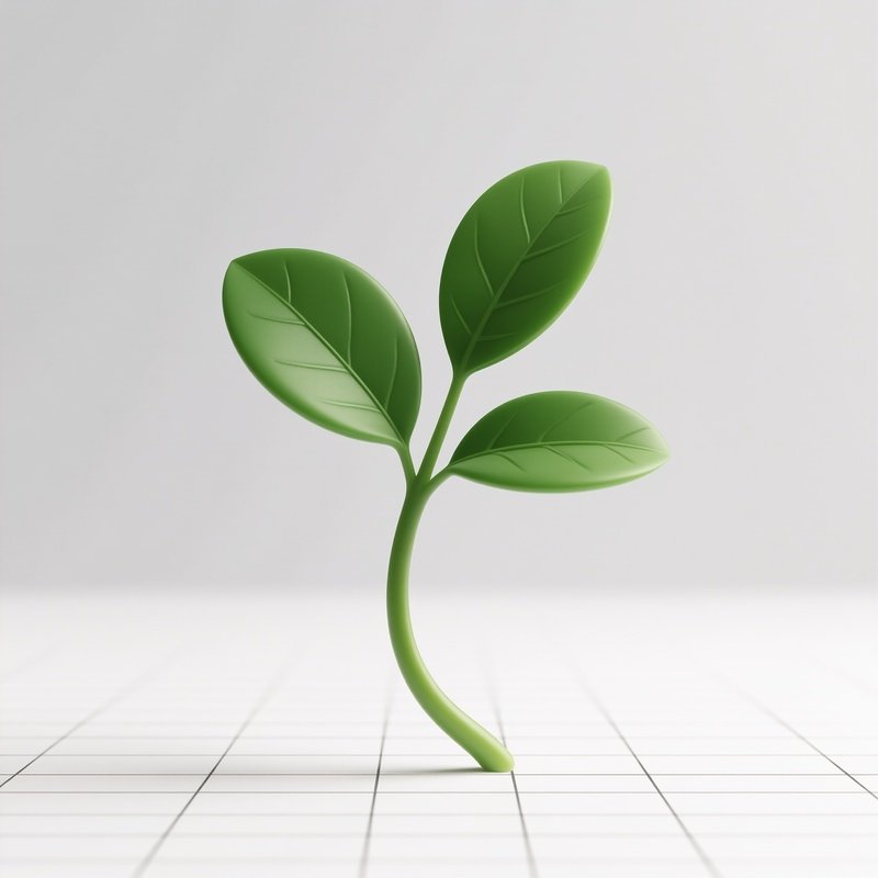 A Digital Model Of A Young Plant Digital Plant 3D Model