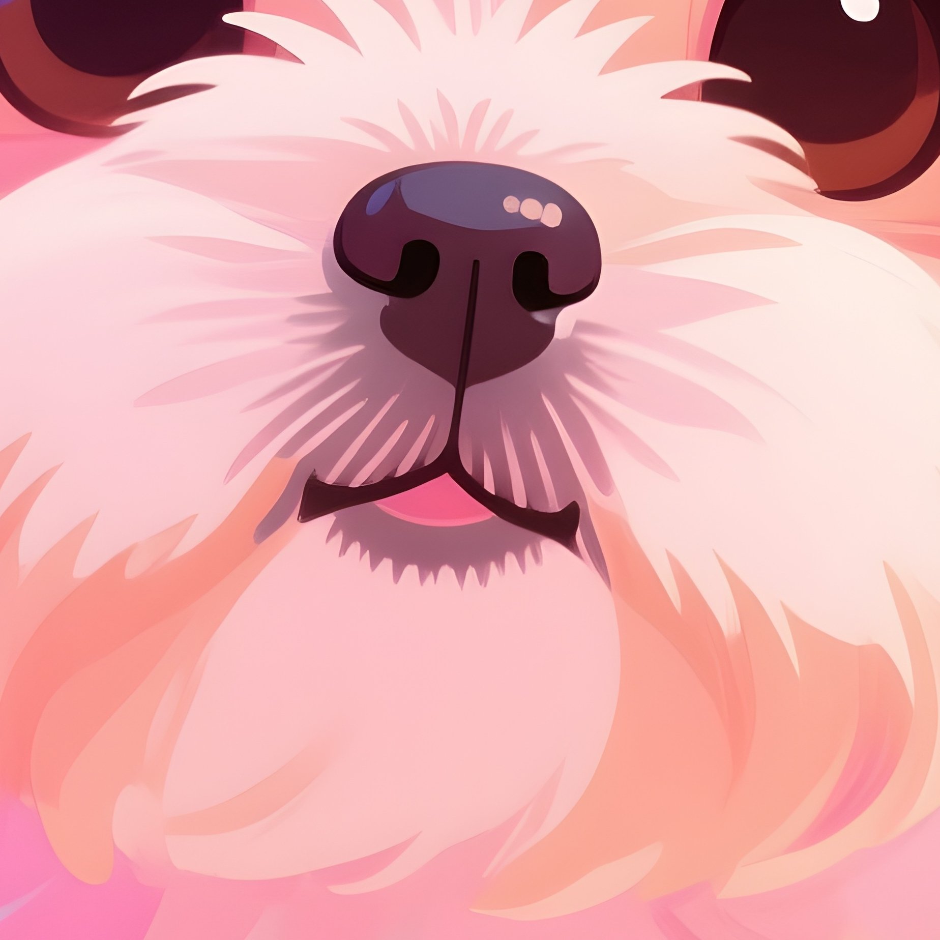 A Digital Puppy Lhasa Apso Art - Full Resolution Quality Preview