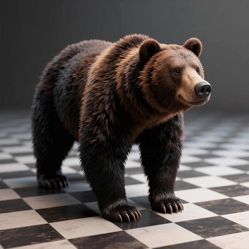 A Digital Rendering Of A Bear Bear Digital Art