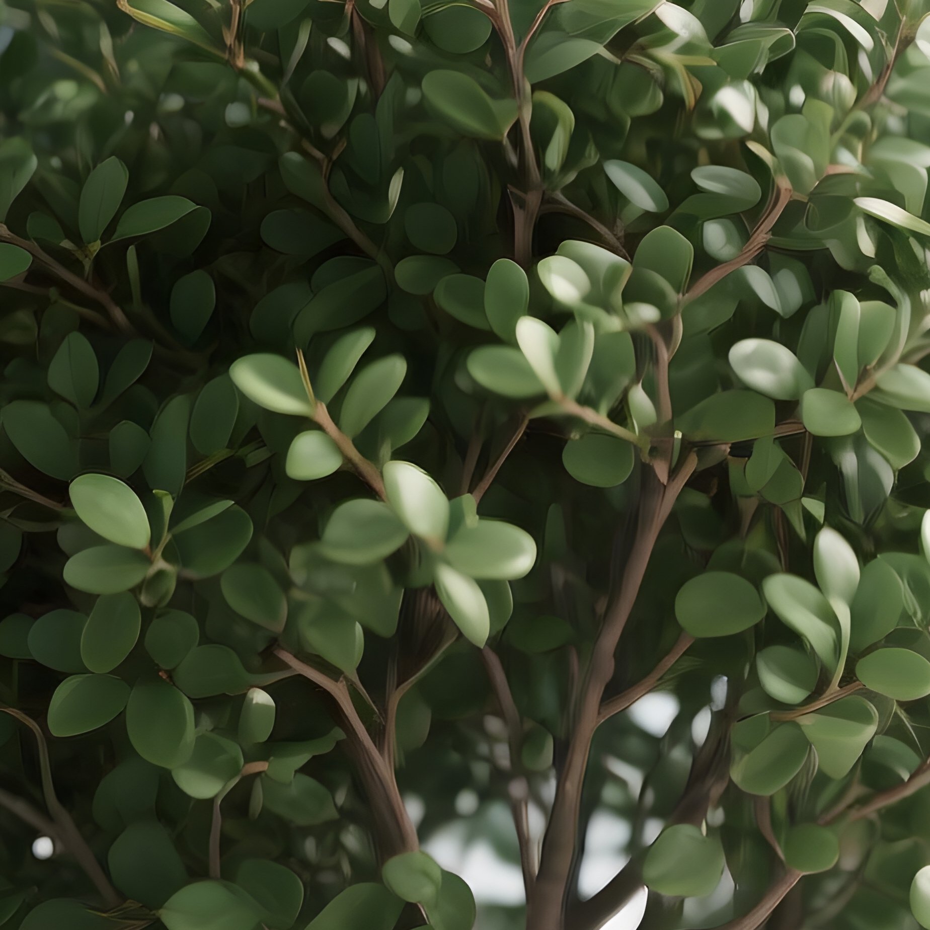 A Digital Rendering Of A Bush Or Shrub Digital Rendering Bush - Full Resolution Quality Preview