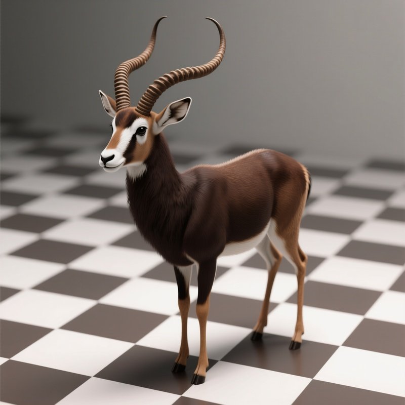 A Digital Rendering Of An Antelope Antelope Digital Rendering
