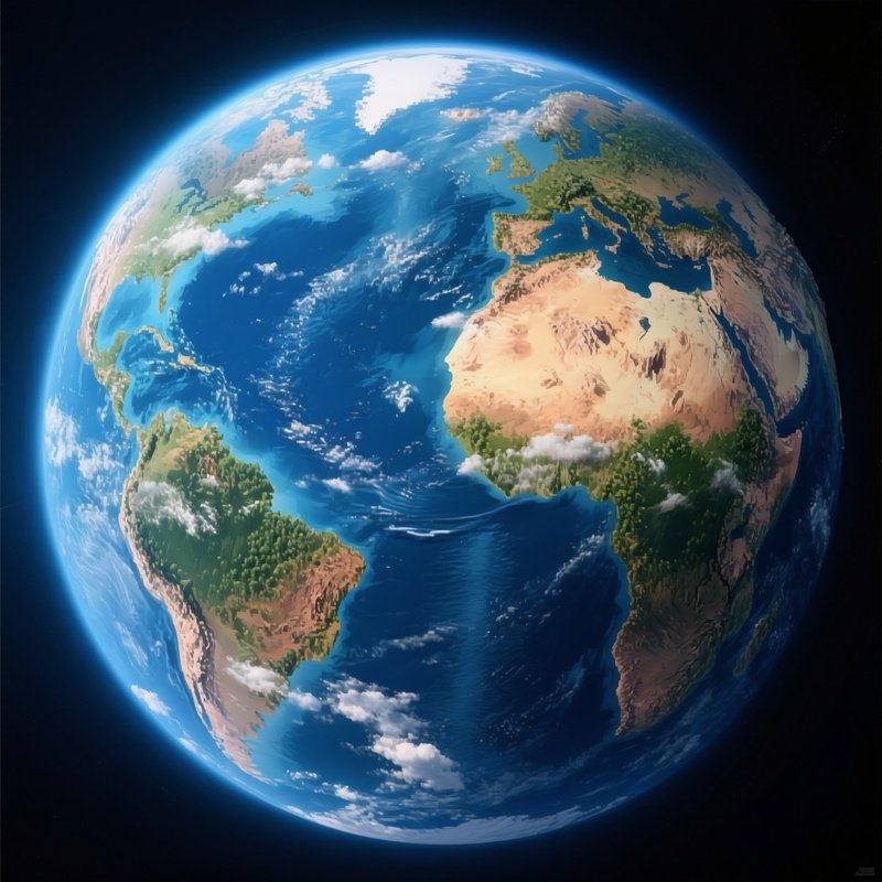 A Digital Representation Of Earth Earth Digital Art