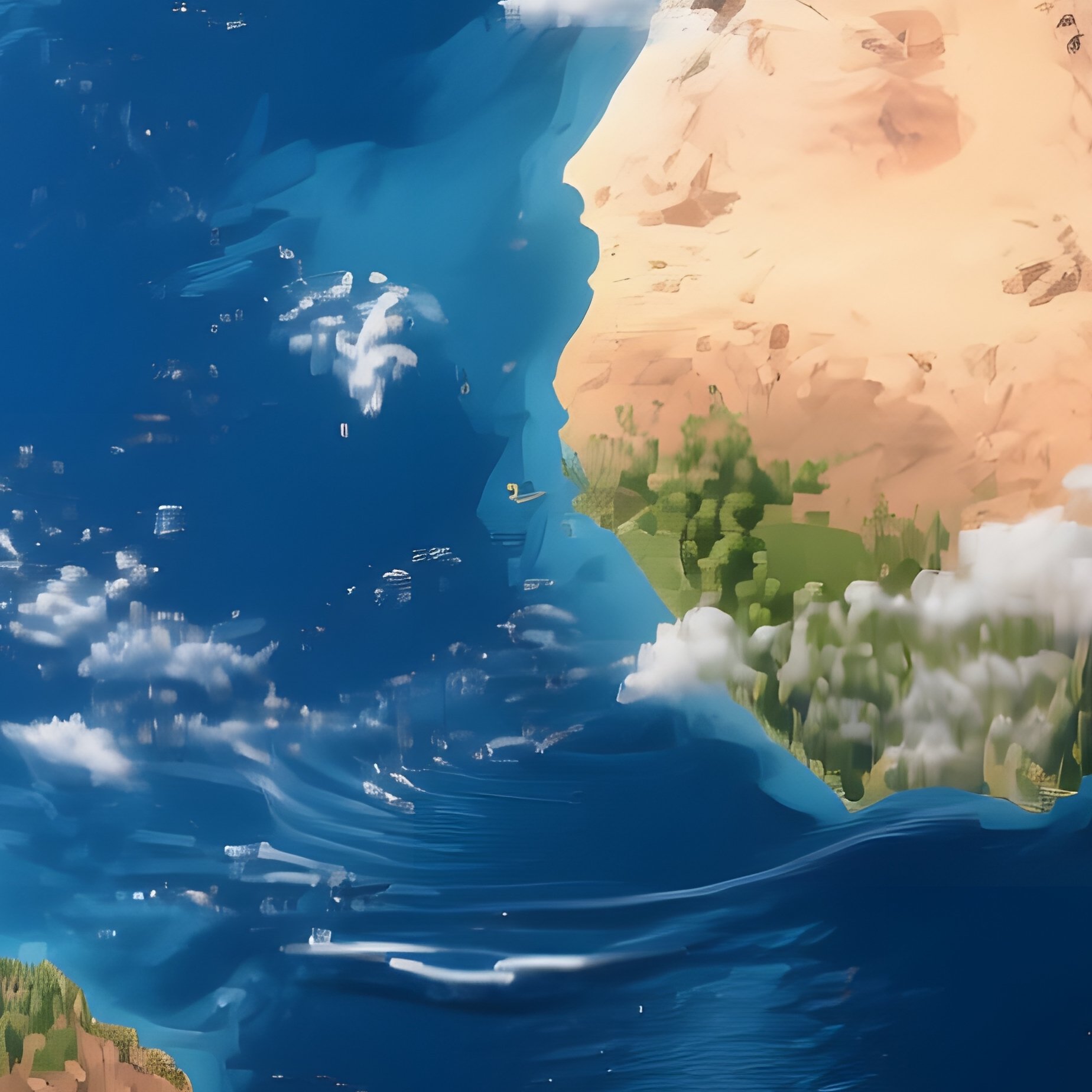 A Digital Representation Of Earth Earth Digital Art - Full Resolution Quality Preview