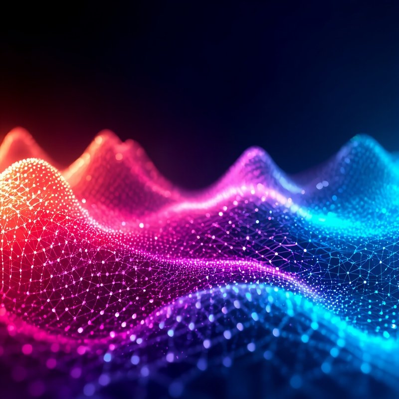 A Digital Wave Landscape Digital Wave