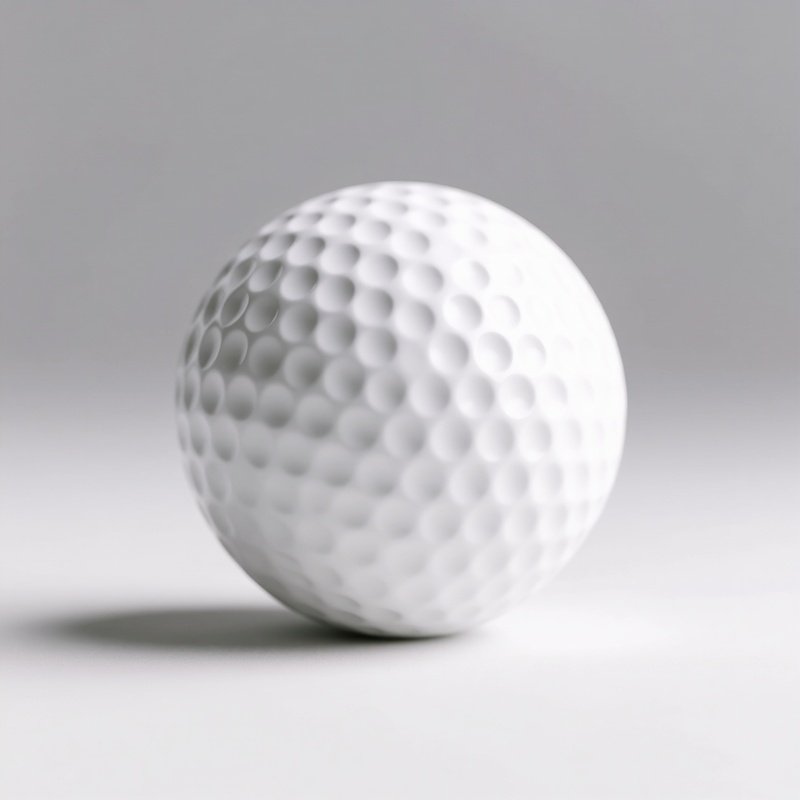 A Dimpled Button Like A Golf Ball Texture White No Logo