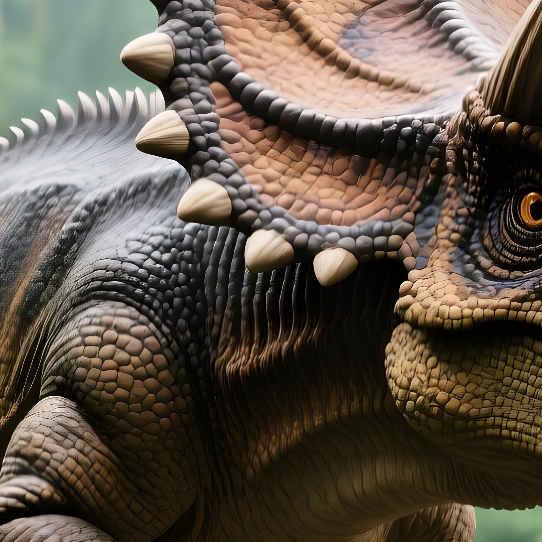 A Dinosaur Styracosaurus In A Prehistoric Scene - Full Resolution Quality Preview