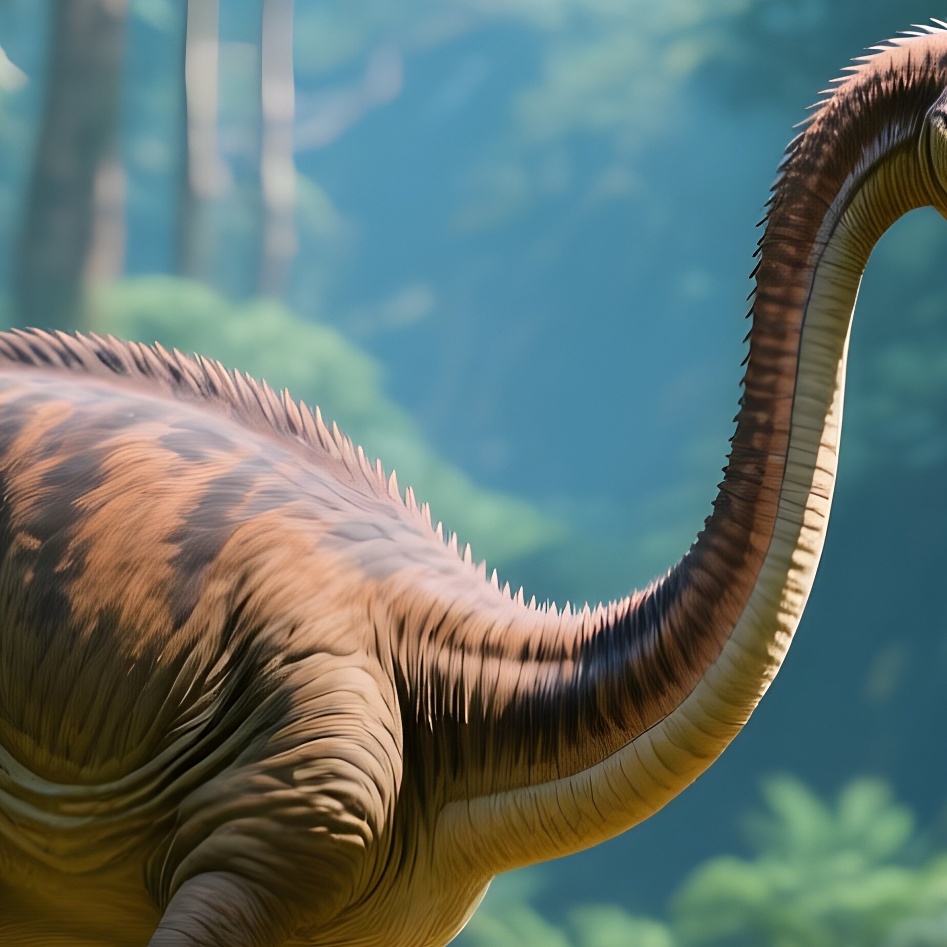 A Dinosaurs In A Prehistoric Landscape - Full Resolution Quality Preview
